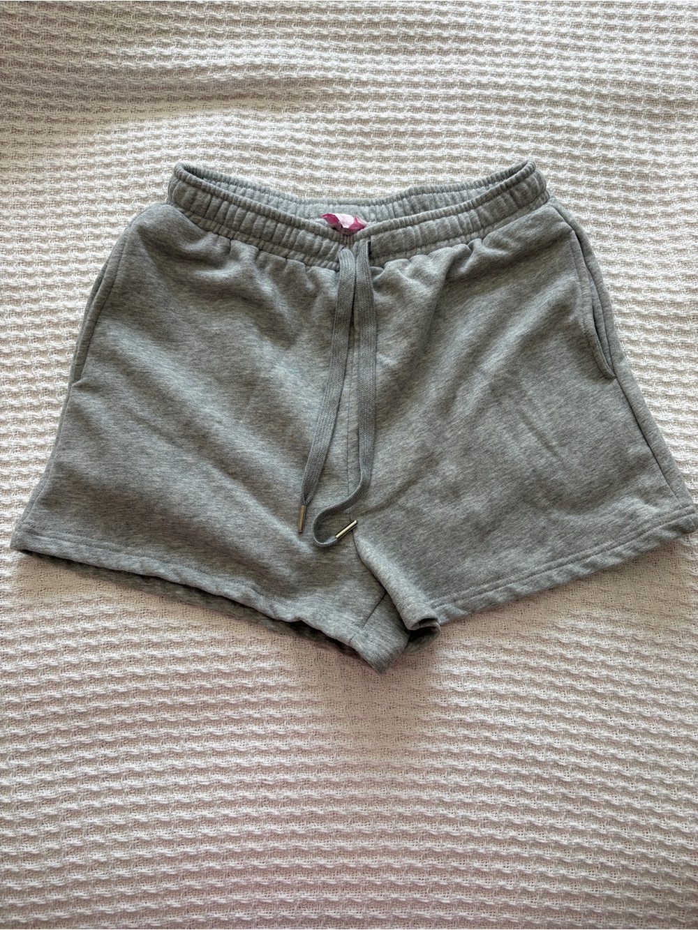 Pink Lily Gray Athletic Drawstring Shorts